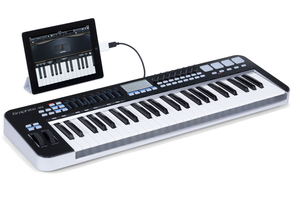 Graphite 49 49 Key Keyboard + USB MIDI Controller Samson Audio