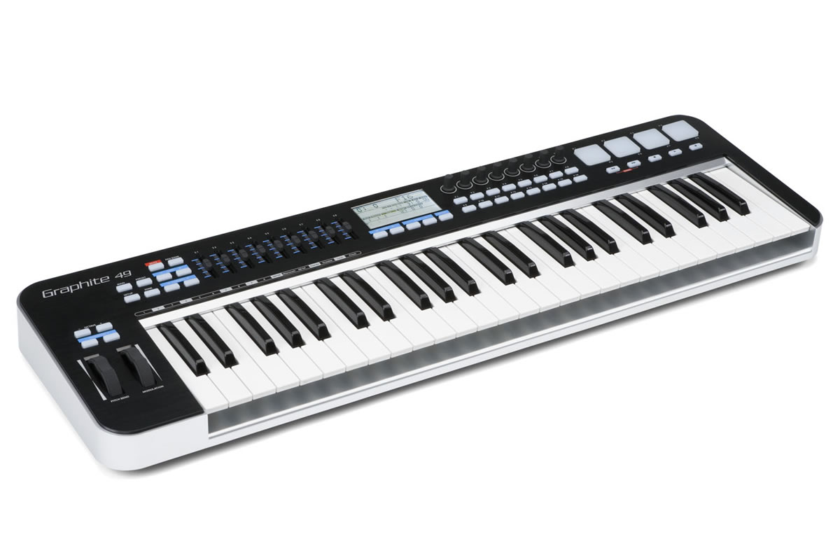 Graphite 49 49 Key Keyboard + USB MIDI Controller Samson Audio